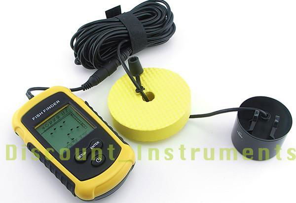 Portable Sonar LCD Fish Finder Alarm Sea Contour Ice 2