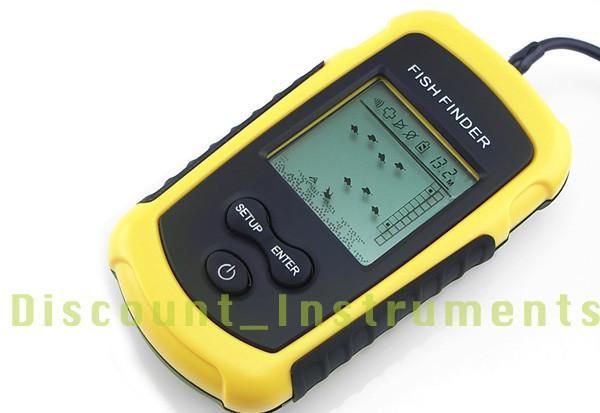 Portable Sonar LCD Fish Finder Alarm Sea Contour Ice 3