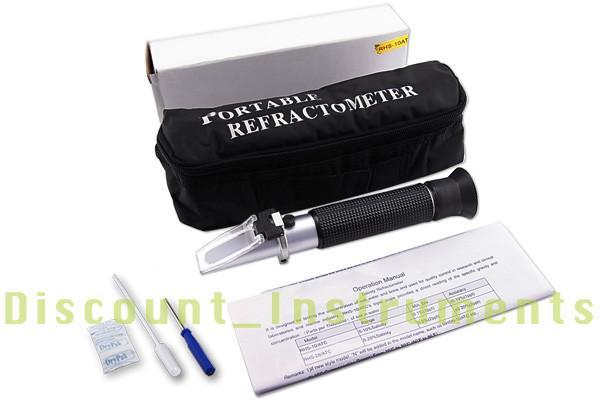 Salinity Refractometer 0-10% ATC Aquarium Salt Water 5