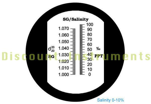 New Salinity Refractometer 0-10% ATC Aquarium Salt 2