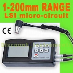 Ultrasonic Digital Thickness Gauge Meter 1.0-200mm