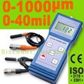 Paint Coating Thickness Digital Meter Gauge F/NF Probes 1