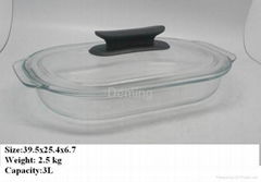 glass  bread plate ovenware 