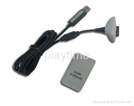 Play & Charge Kit For Xbox 360