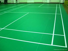 pvc/vinyl sports floor for badminton