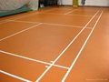 pvc/vinyl sports floor for badminton court 3