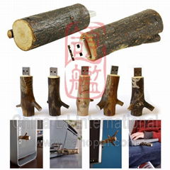 wood branch usb flash disk / usb flash drive