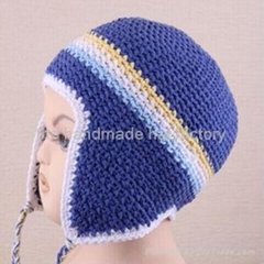 Crochet Earflap Beanie Hat