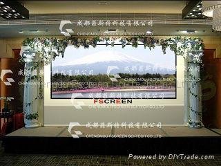 60-150 inch Microstructured Optical Rear Projection Screen