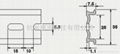 35x7.5x1.1mm Aluminum DIN rail 2