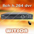 WITSON 8CH Dual-stream Realtime H. 264 DVR Support Mobile Surveillance W3-D5008 1