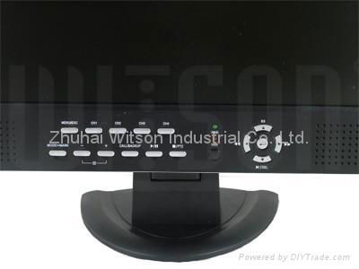WITSON 4CH DVR Integrated 15" LCD Monitor & Mobile Surveillance W3-D6404CWM 2