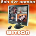 WITSON 8CH DVR Integrated 15" LCD