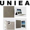 UNIEA U-Suit Folio Premium Hard PU Leather Case Smart Cover for Apple iPad 2 2