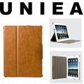 UNIEA U-Suit Folio Premium Hard PU Leather Case Smart Cover for Apple iPad 2 3