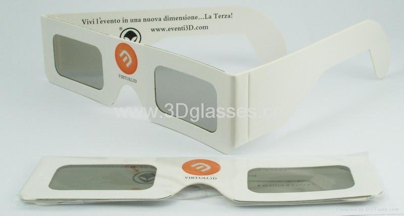 polarized lens paper 3D glasses 2
