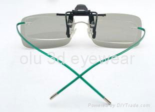 clip-on circular polarized 3d glasses for near-sighted person 2