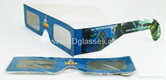 polarized lens paper 3D glasses