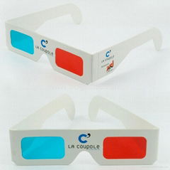 paper anaglyphic 3D glasses