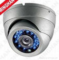 1/3 Sony CCD Vandal proof IR Dome Camera with 24 pcs IR LED More than 20m 1