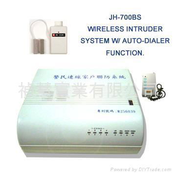 WIRELESS BURGLAR ALARM SYSTEM W/ AUTO-DIALER FUNCTION