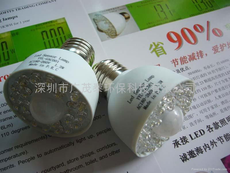 With CE, FCC certified 1.3W LED motion sensor lamps 2