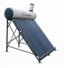 pre-heated solar water heater with copper coil