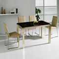 Glass Dining Table & Chairs 1