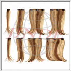 Clip in weft 