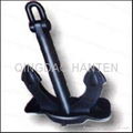 Hall anchor stockless anchor