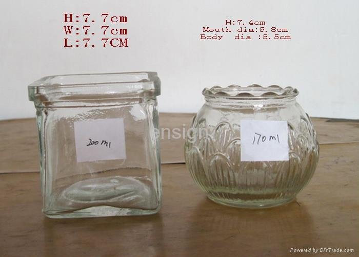 glass Candle jars