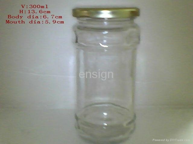 Glass honey jars 5