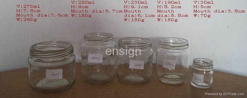 Glass honey jars 4