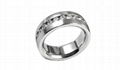 C.Z. stainless steel ring 1