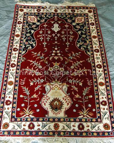 Persian silk rug