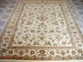 Hand knotted silk mixed wool persian rug 3