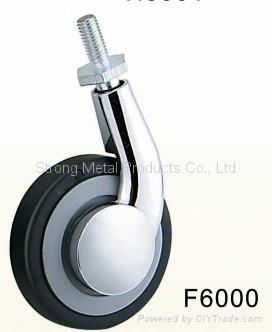 50mm （2'' ）One Side Furniture Metal Castor (F6001)   （Alloy）  2