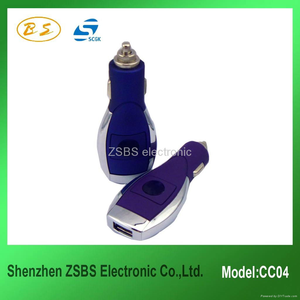 New and Luxury usb car charger for iphone  2