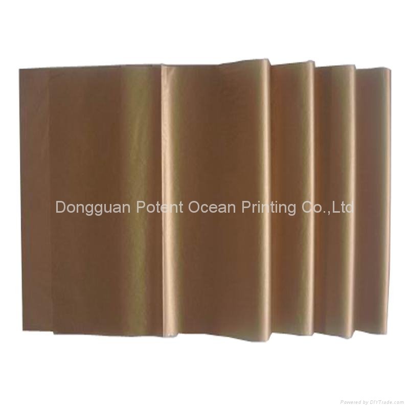 golden color tissue paper