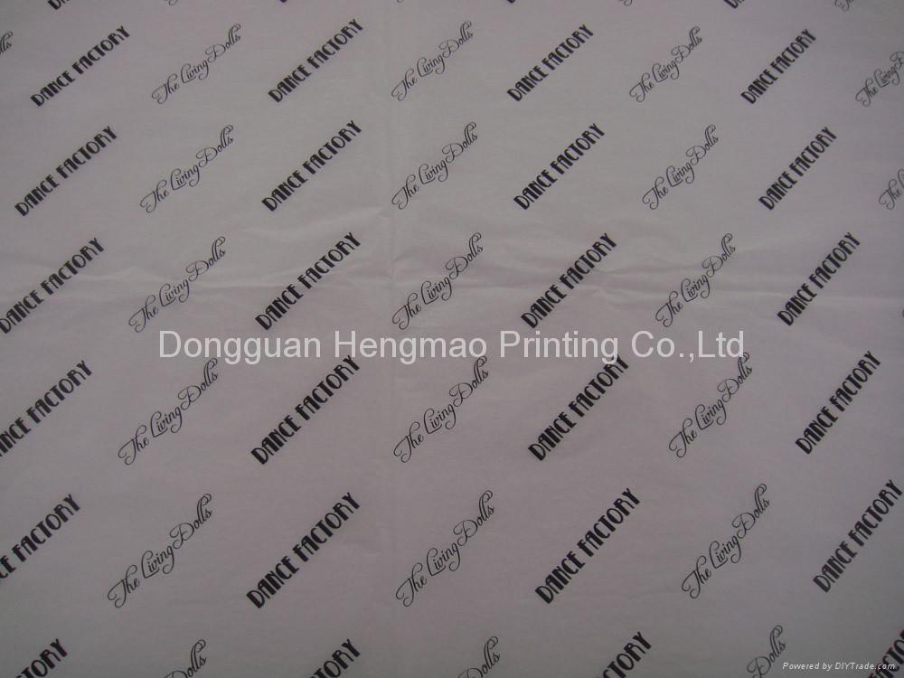 logo print tissue paper