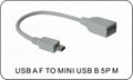 USB A F TO MINI USB B 5P M 1