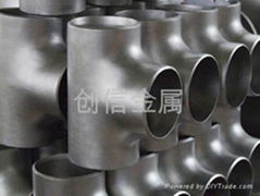 Three tee DN80 tita nium pipe fittiing manfacture ASTM B16.9