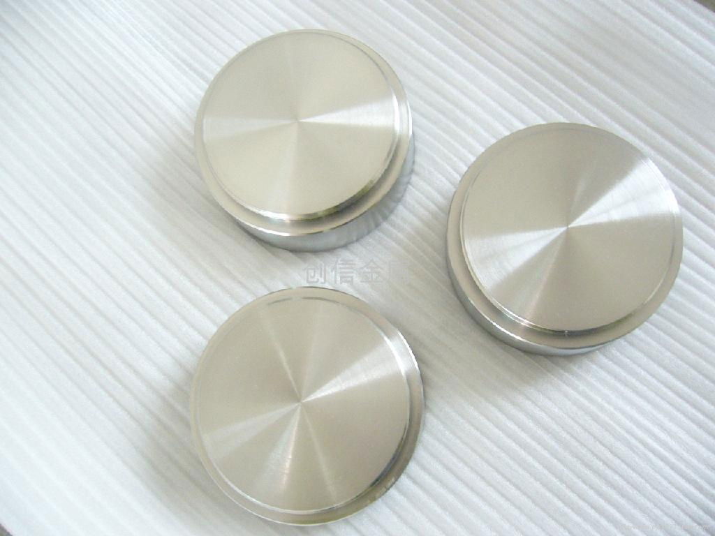 dia100*40mm machined sputtering coating titanium target