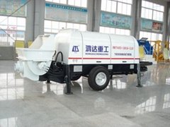trailer-mounted concrete pump