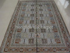 180L artificial handknotted silk carpet 