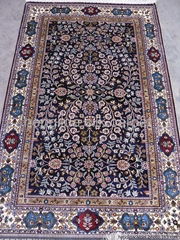 handmade persian silk with cotton carpet 