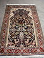 handknotted artifical silk carpet and rug  4