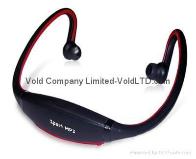 Headphone MP3 Player with 2GB Memory Stereo Music Sports MP3 Portable MP3 Player