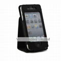 NEW Folding Stand Leather Flip Case for iPhone 4