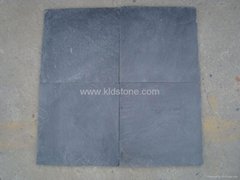 black slate flooring
